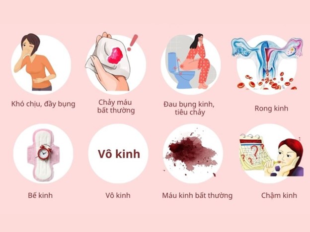 Dấu hiệu rối loạn kinh nguyệt điển hình ở nữ giới